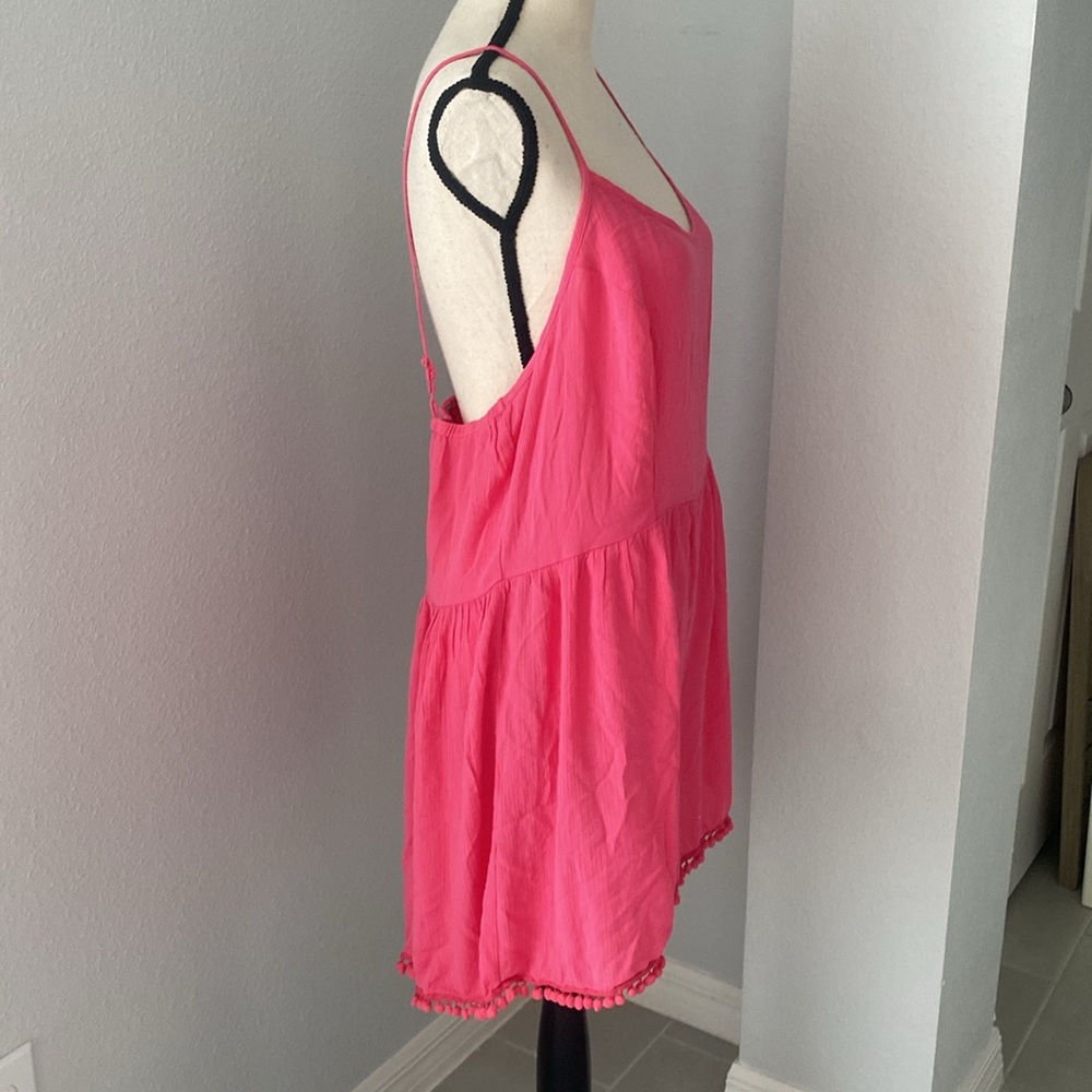 NWT Plus Size RUSH Pink Romper - Picture 2 of 8